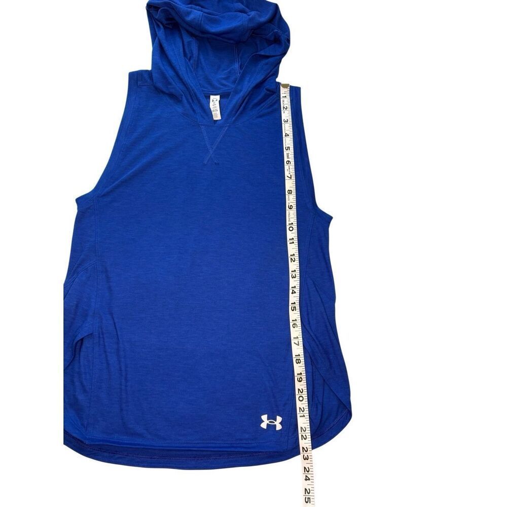 Under Armour Breathe sleeveless hoodie in royal blue - XS - Picture 5 of 8